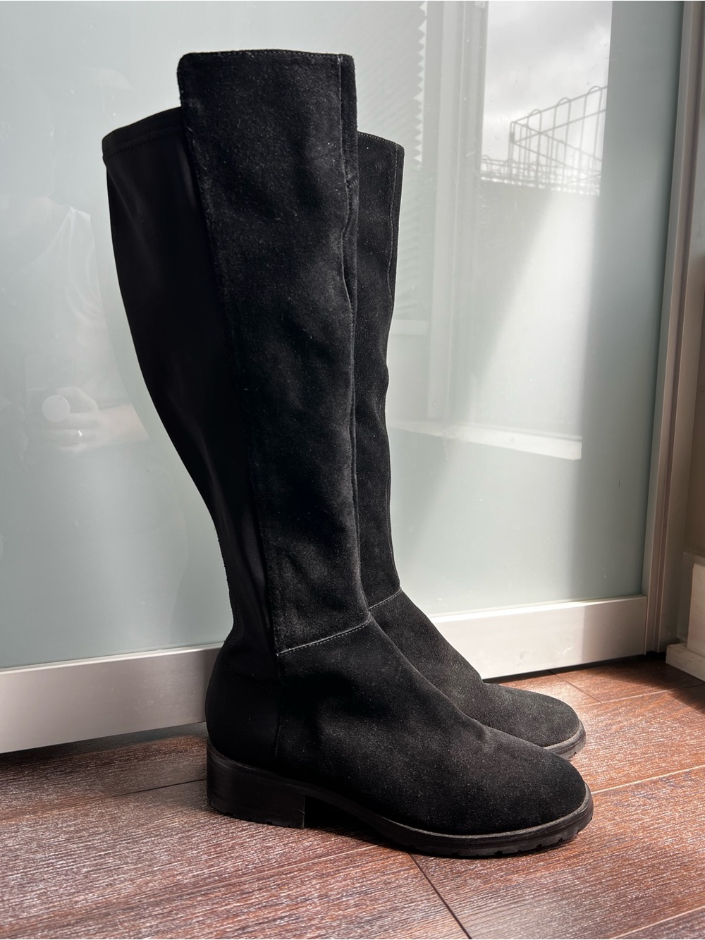SAKS Fifth Avenue Harrah Black Suede Over-the-Knee Boots